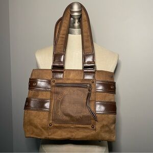Trunks & Bags small brown vegan leather bag